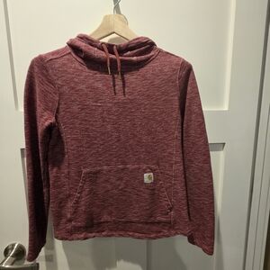 Carhartt Women's Newberry Hoodie Maroon Red Slightly Fitted Size Small 4/6